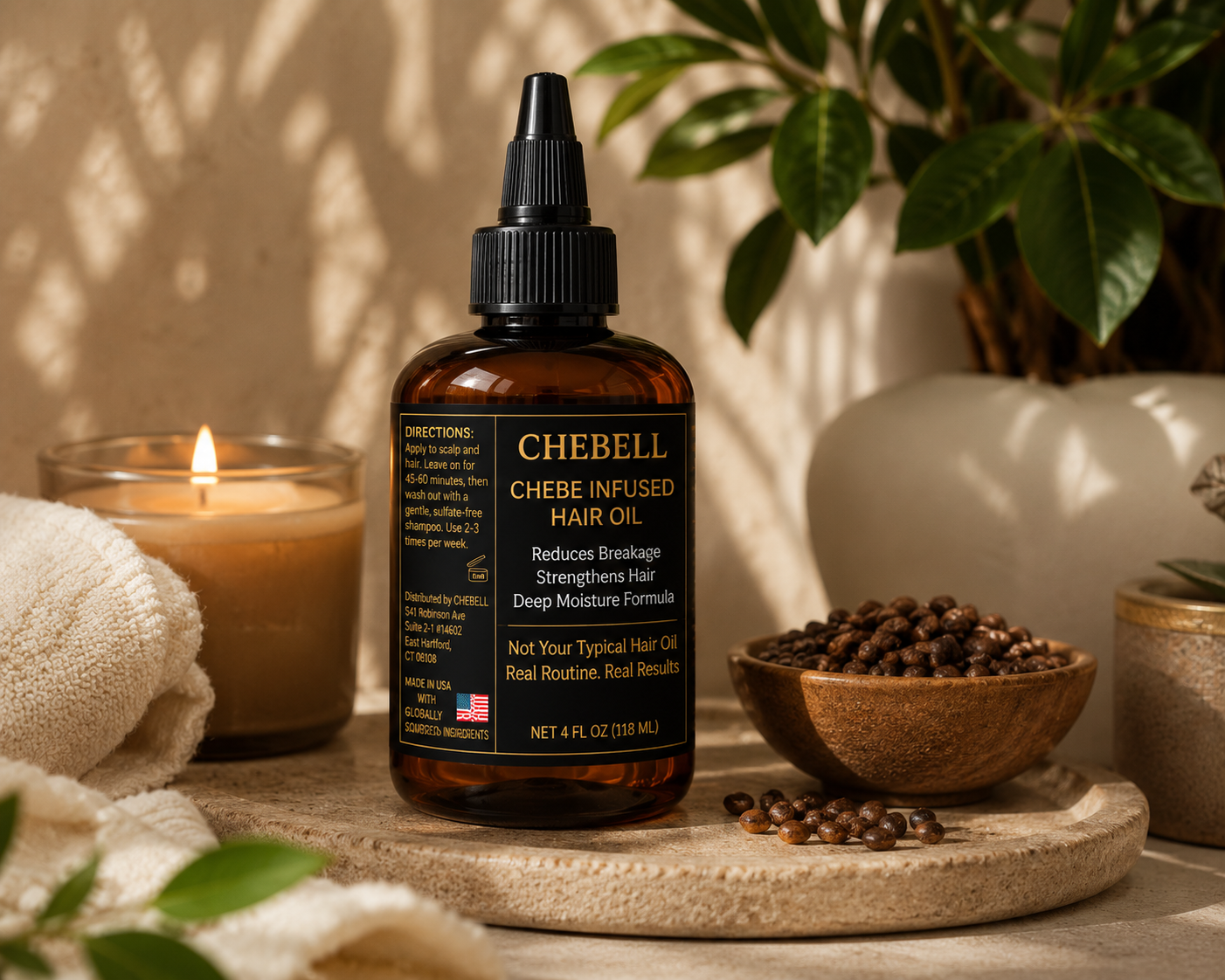 CHEBELL Chebe Infused Hair Oil – Deep Moisture Formula for Dry, Damaged & Breaking Hair