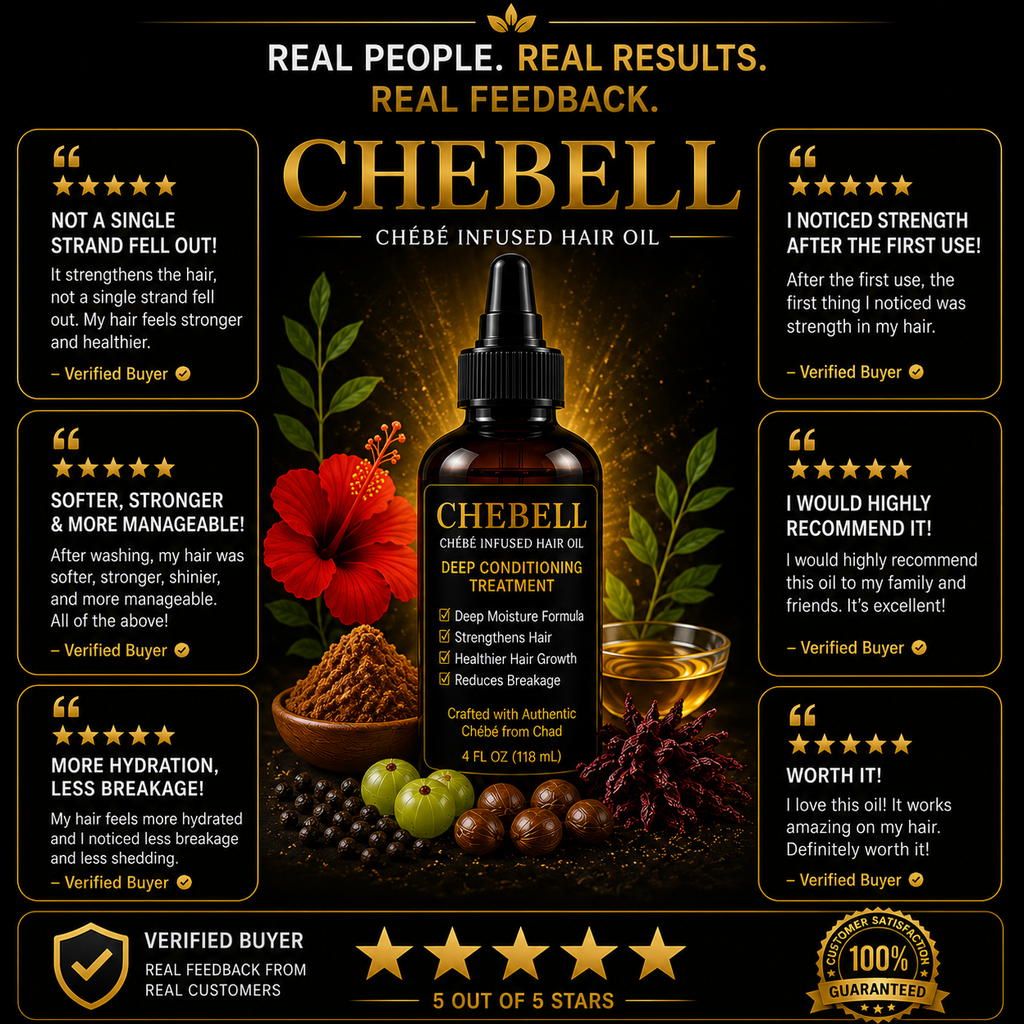 CHEBELL Chebe Infused Hair Oil – Deep Moisture Formula for Dry, Damaged & Breaking Hair